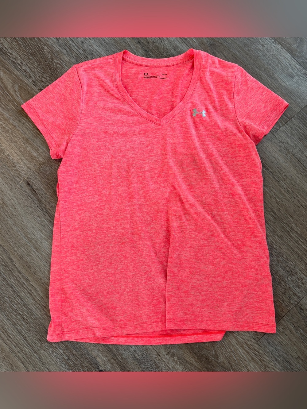 Under Armour Women’s Pink V-Neck Performance Tee